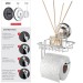 Suction Cup Toilet Paper Holder with Shelf HA-73158S