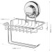Suction Cup Toilet Paper Holder with Shelf HA-73158S
